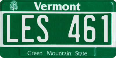 VT license plate LES461