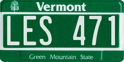 VT license plate LES471