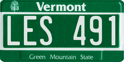 VT license plate LES491