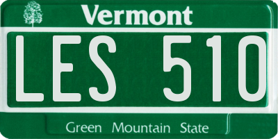 VT license plate LES510