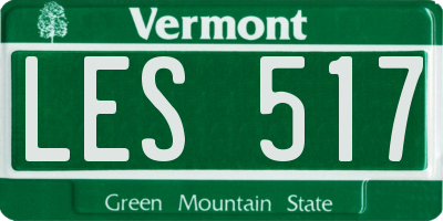 VT license plate LES517