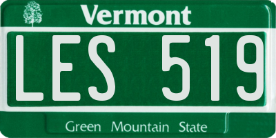 VT license plate LES519