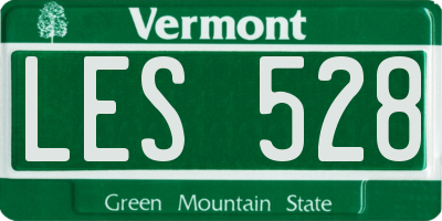 VT license plate LES528
