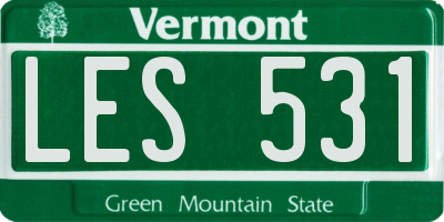 VT license plate LES531