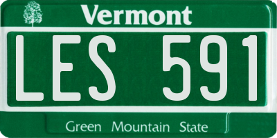 VT license plate LES591