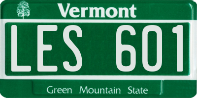 VT license plate LES601