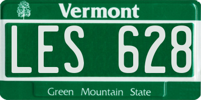 VT license plate LES628