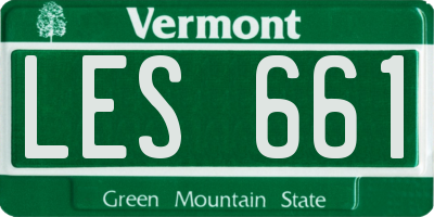 VT license plate LES661