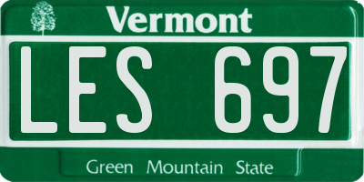 VT license plate LES697