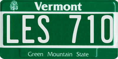 VT license plate LES710