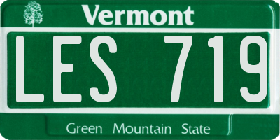 VT license plate LES719