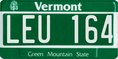 VT license plate LEU164