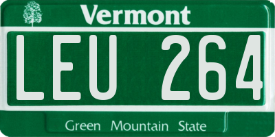 VT license plate LEU264