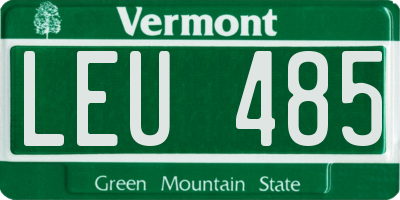 VT license plate LEU485