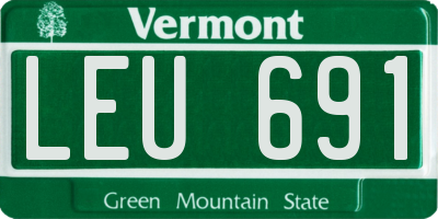 VT license plate LEU691