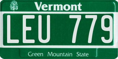 VT license plate LEU779