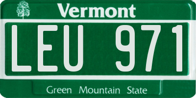 VT license plate LEU971