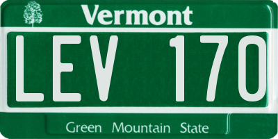 VT license plate LEV170