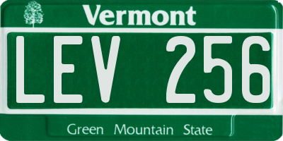 VT license plate LEV256