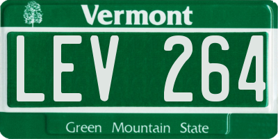 VT license plate LEV264