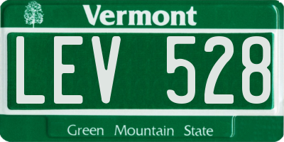 VT license plate LEV528