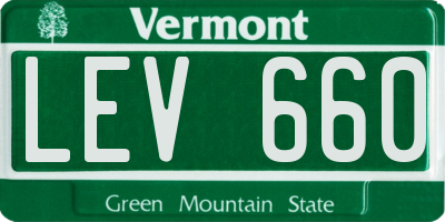 VT license plate LEV660