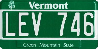 VT license plate LEV746