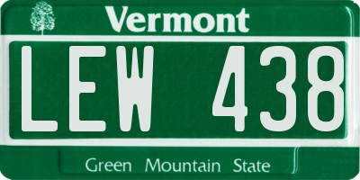 VT license plate LEW438