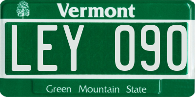 VT license plate LEY090
