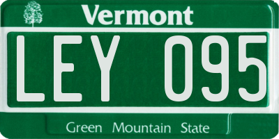 VT license plate LEY095