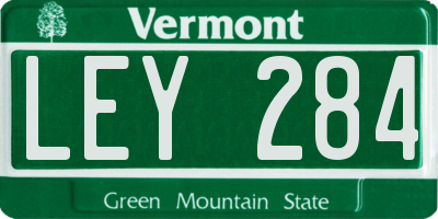 VT license plate LEY284