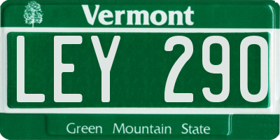 VT license plate LEY290