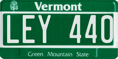VT license plate LEY440