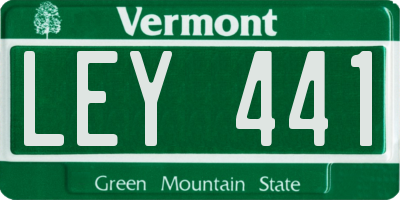 VT license plate LEY441