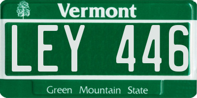 VT license plate LEY446