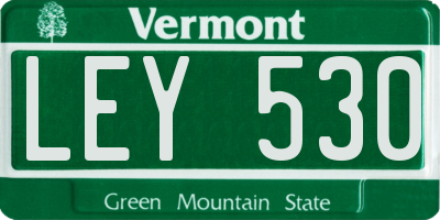VT license plate LEY530