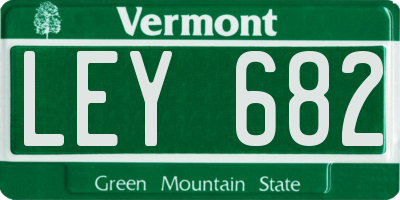VT license plate LEY682