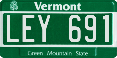 VT license plate LEY691
