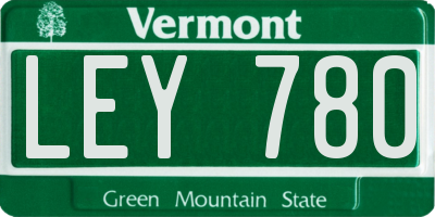 VT license plate LEY780