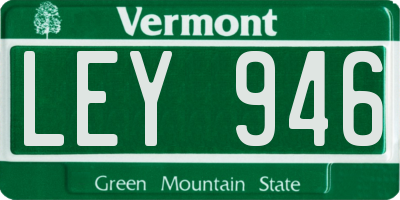 VT license plate LEY946