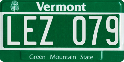 VT license plate LEZ079