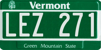 VT license plate LEZ271