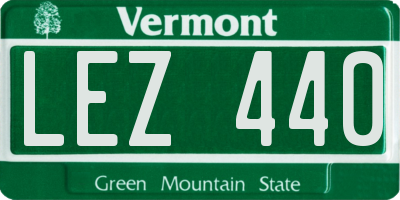 VT license plate LEZ440