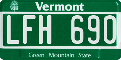 VT license plate LFH690