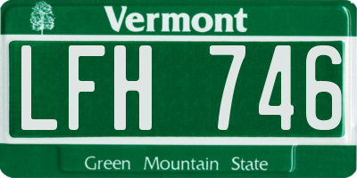 VT license plate LFH746