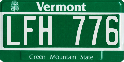 VT license plate LFH776