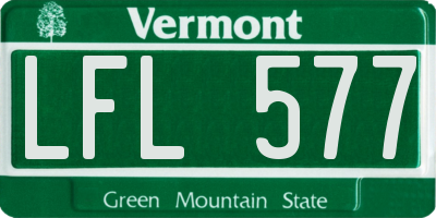 VT license plate LFL577