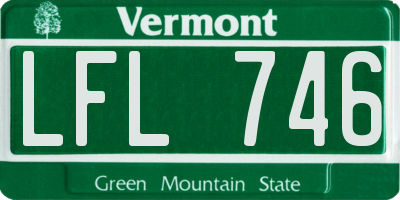 VT license plate LFL746