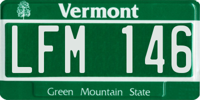 VT license plate LFM146