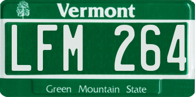 VT license plate LFM264